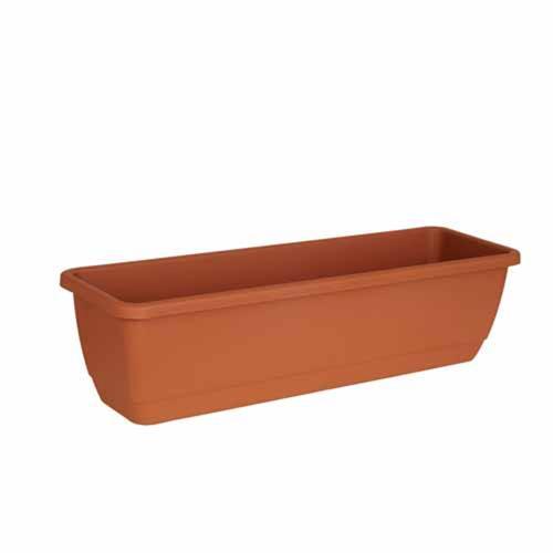 Euro3Plast Kalis Trough 80L x 25W x 21H: Cm Terracotta