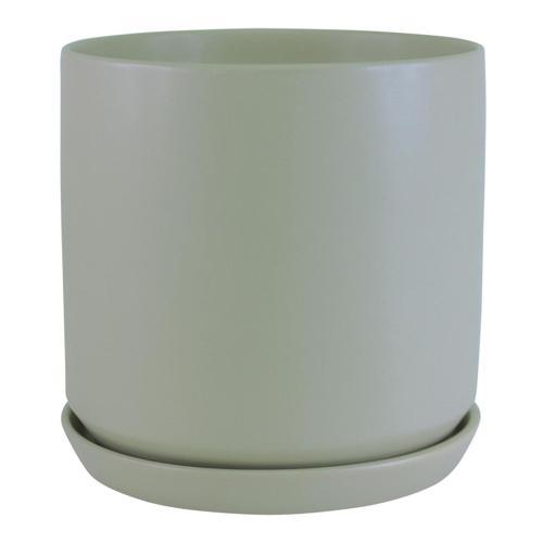 Bloom Indoor Adelle Pot And Saucer 12cm Sage