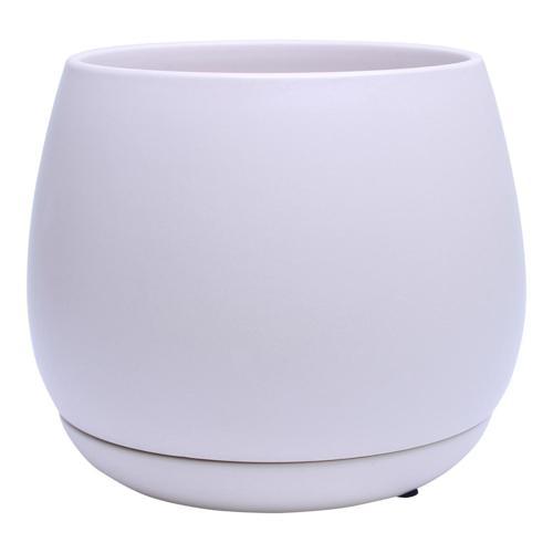 Bloom Indoor Addie Pot And Saucer 9cm White