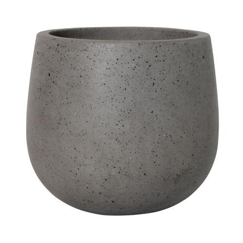 STONELEIGH & ROBERSON Tulip Round Terrazzo Pot S Light Grey