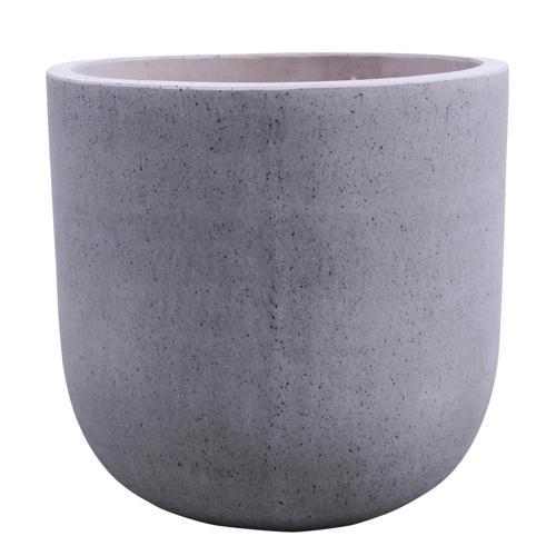 STONELEIGH & ROBERSON Egg Terrazzo Pot L Grey