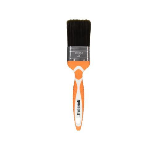 Number 8 Flat Brush 50mm Orange