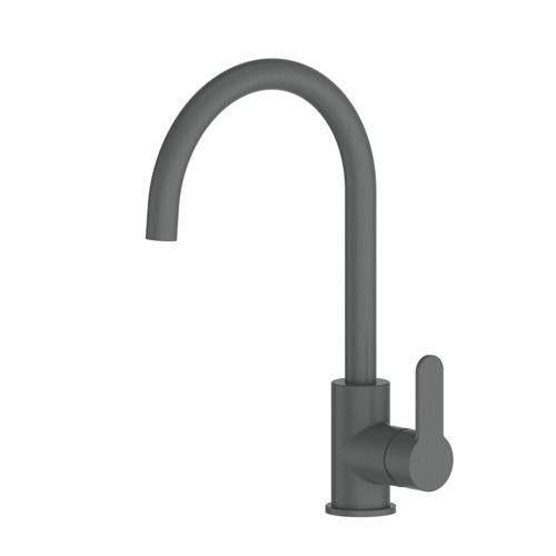 Greens Tapware Volt Gooseneck Sink Mixer Gun Metal