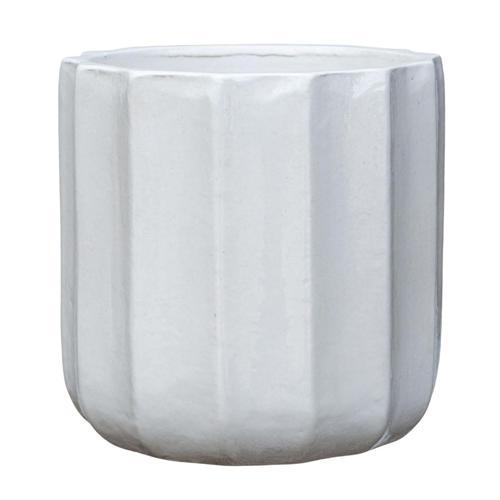 Gardeners Edge Indoor Amelia Pot 17cm White