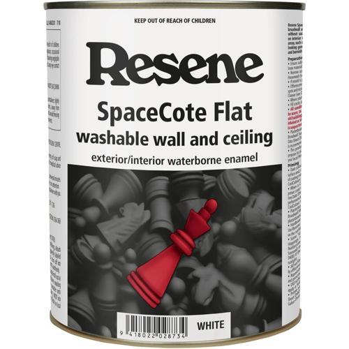 Resene SpaceCote Flat Waterborne Wall & Ceiling Paint 1L White