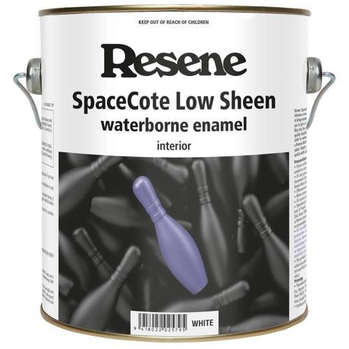 Resene SpaceCote Low Sheen Waterborne Enamel Paint 2L White