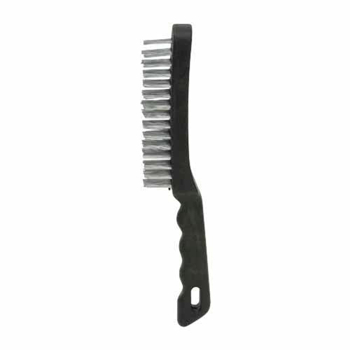 4 Row Wire Brush Plastic Handle 270mm Black - Medalist