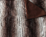 Throw / Blanket - Micro Mink - 150 x 180 (Chocolate)