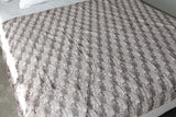 Throw / Blanket - Raked Sands Fur  - 150 x 180 (Chocolate)