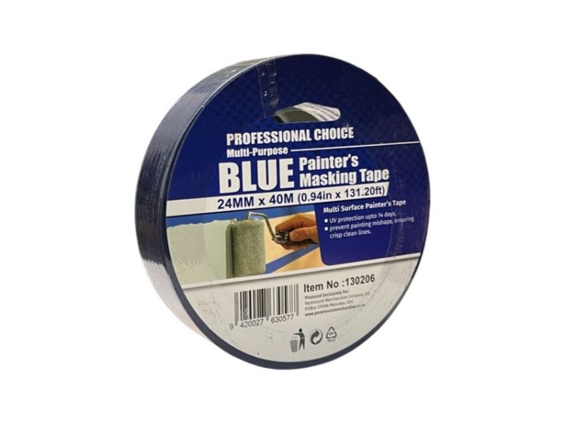 Blue Painter's Masking Tape - 24mm x 40m (6 Units)