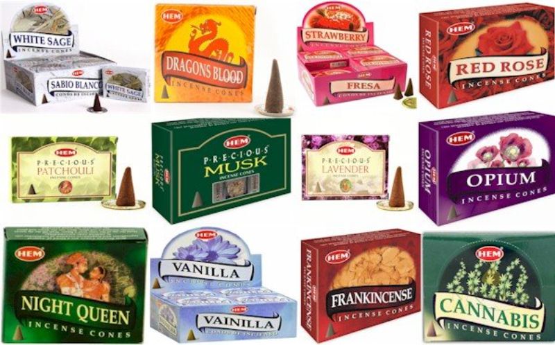 Incense Cones - HEM Red Rose (24 Packs)