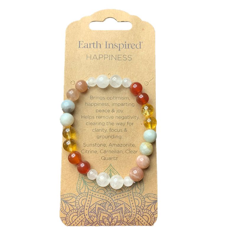 Happiness 8mm Wellness Bead Bracelet (Set of 3)