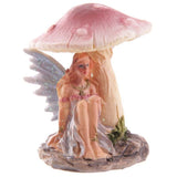 Ornament - Flower Fairy Resting Under Mushroom (Set of 4 Assorted)
