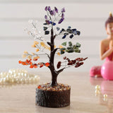Chakra Crystal Tree Neem Base 19cm