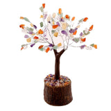 Multi Crystal Tree Neem Base 19cm