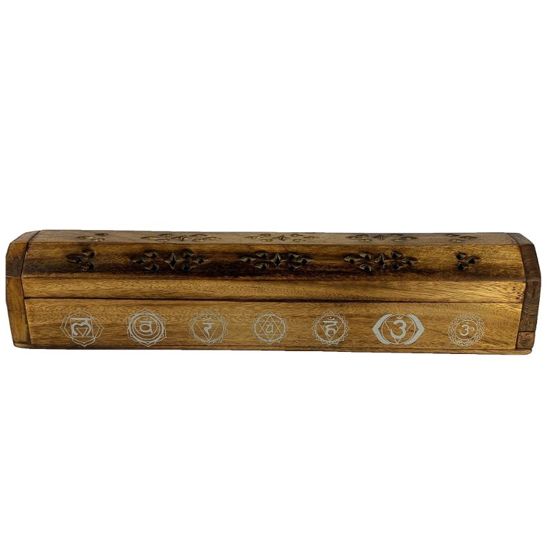 Chakra Incense Box 12 inch Wooden