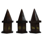 Pentacle Cone Burner with Storage Sheesham