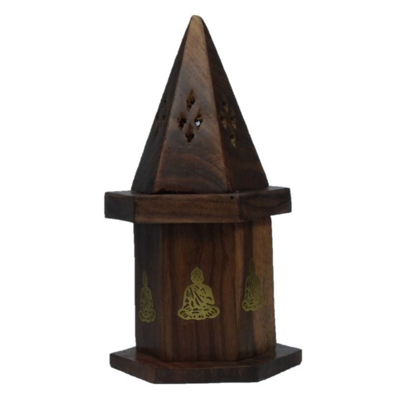 Buddha Cone Burner with Storage Sheesham