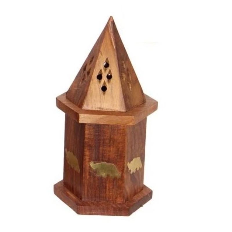 Elephant Cone Burner with Storage Sheesham