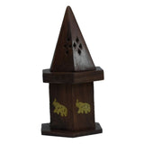 Elephant Cone Burner with Storage Sheesham