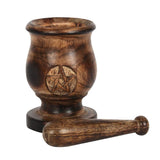 Pentagram Mortar and Pestle 5 inch