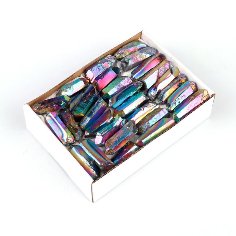 Mini Crystal Tray - Aura Quartz Point (Celestial)