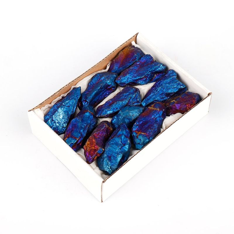 Mini Crystal Tray - Aura Unicorn Points (Sapphire)