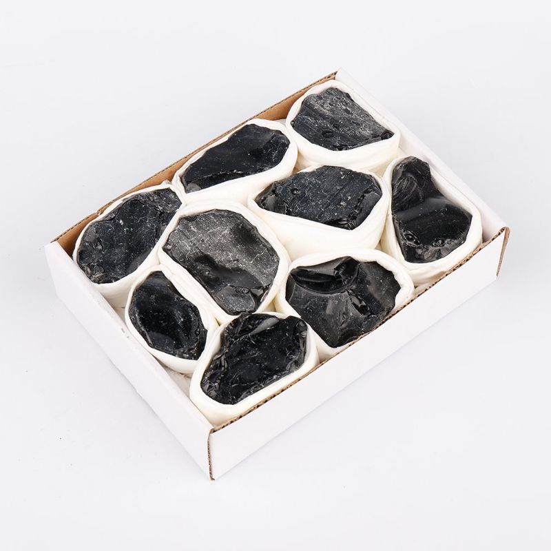 Mini Crystal Tray - Black Sheen Obsidian