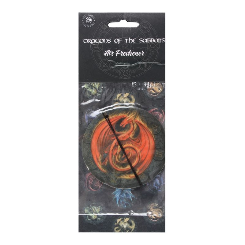 6 x Beltane Dragon Musk Scented Air Freshener by Anne Stokes