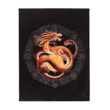 Small Litha Dragons of the Sabbats Canvas Plaque by Anne Stokes