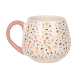 Terrazzo Print Rounded Ceramic Mug
