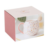 Terrazzo Print Rounded Ceramic Mug