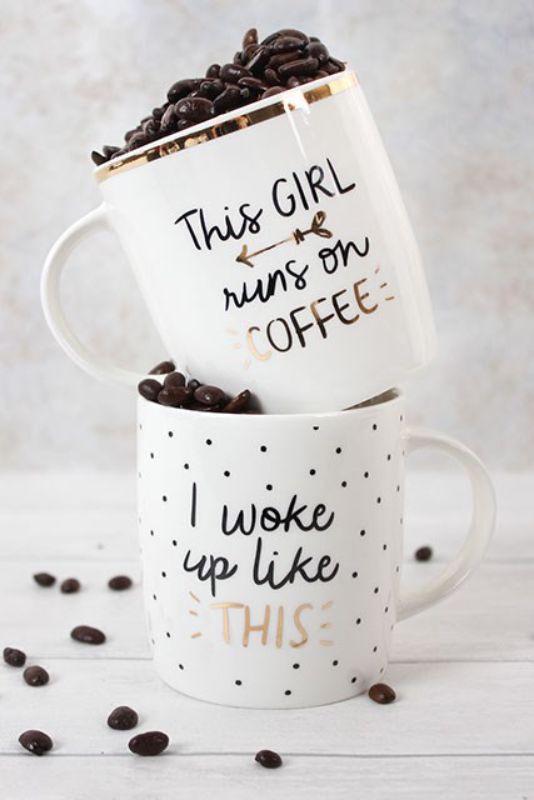 This Girl Runs on Coffee Mug NEW!