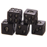 Black Skull Dice (Pack of 5)