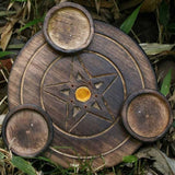 Pentacle Incense/Tealight Burner 6 inch
