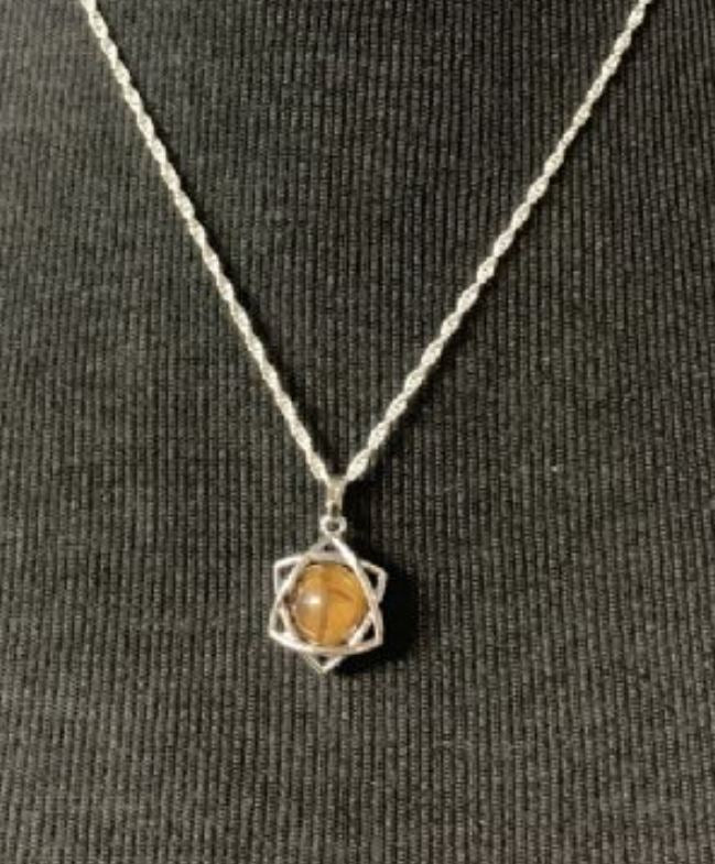 Pendant - Tigers Eye Star Grounding