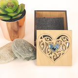 Square Trinket Box - Heart (Small)