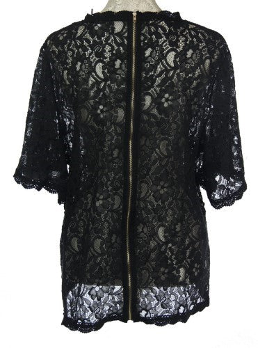 Rhonda Lace With Cord Top  BLACK (Version 1)