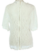 Rhonda Lace With Cord Top  WHITE