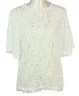 Rhonda Lace With Cord Top  WHITE
