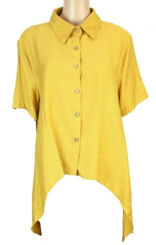 Alana Cotton/Linen Shirt LIME