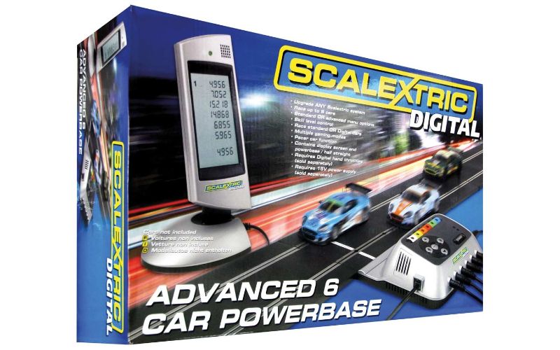 Scalextric Digital Advanced 6 Car Powerbase for racing 6 cars simultaneously with easy calibration and gaming modes.