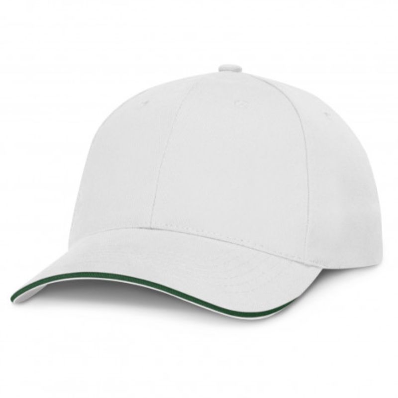 Swift Cap - White/Dark Green (Set of 6)
