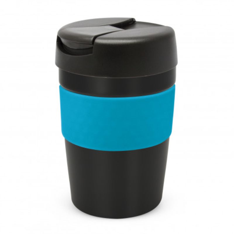 Java Vacuum Cup - 340ml (Black/Light Blue)