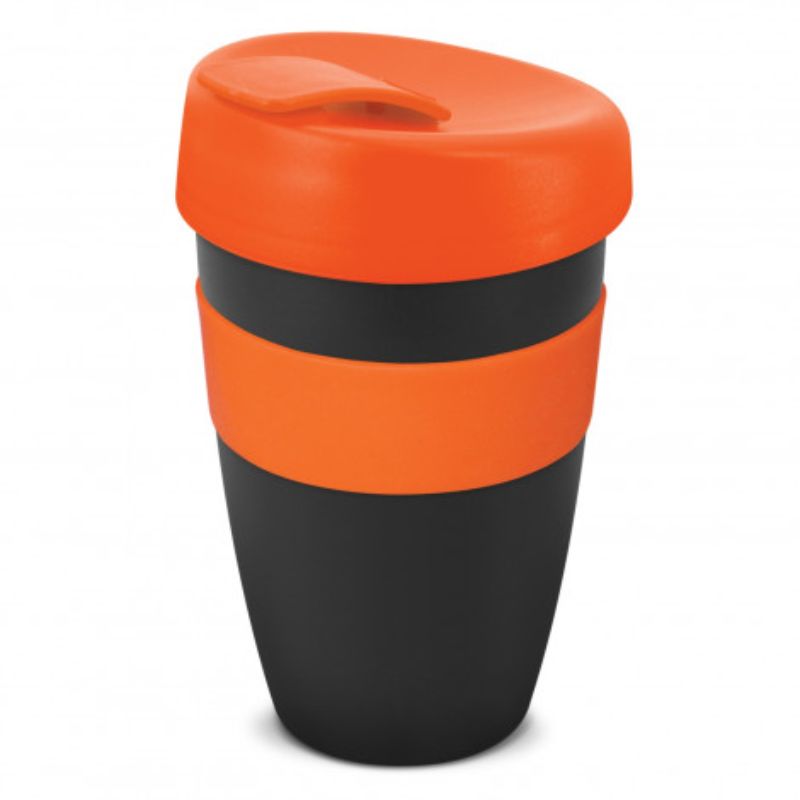 Express Cup Deluxe - 480ml Black/Orange (Set of 6)