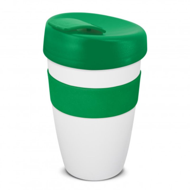 Express Cup Deluxe - 480ml White/Dark Green (Set of 6)