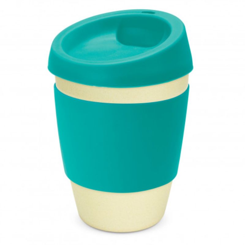 Bamboo Cup - Metro Natural/Teal (Set of 6)