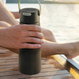 Bluetooth Speaker Vacuum Bottle - 240mm (Black)