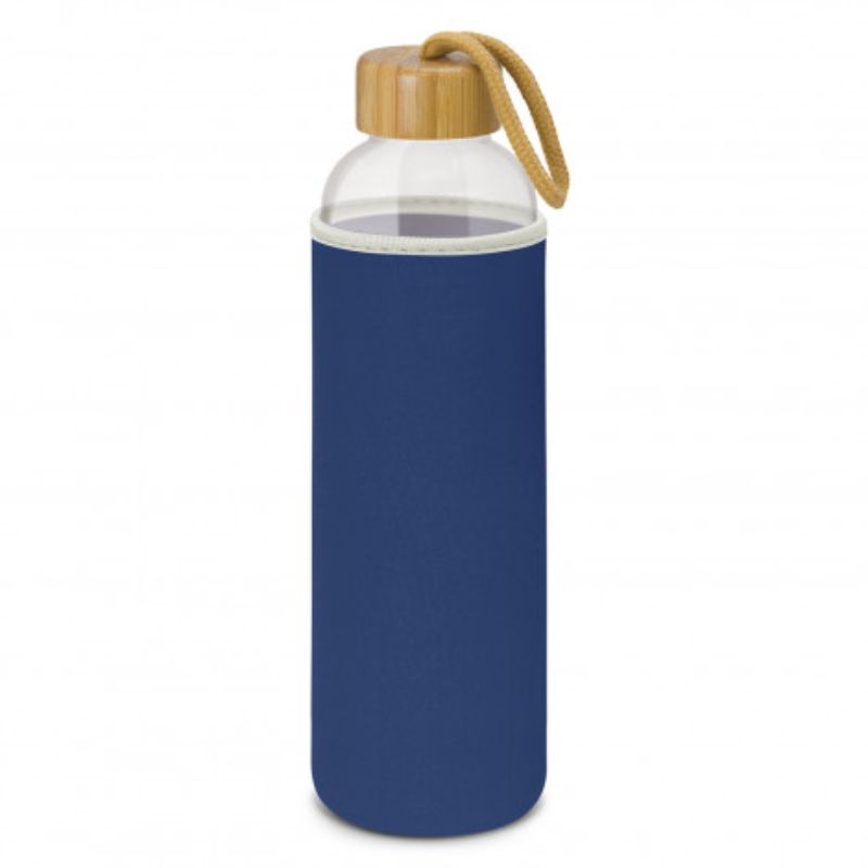 Glass Bottle - Eden Neoprene Sleeve Dark Blue (Set of 3)