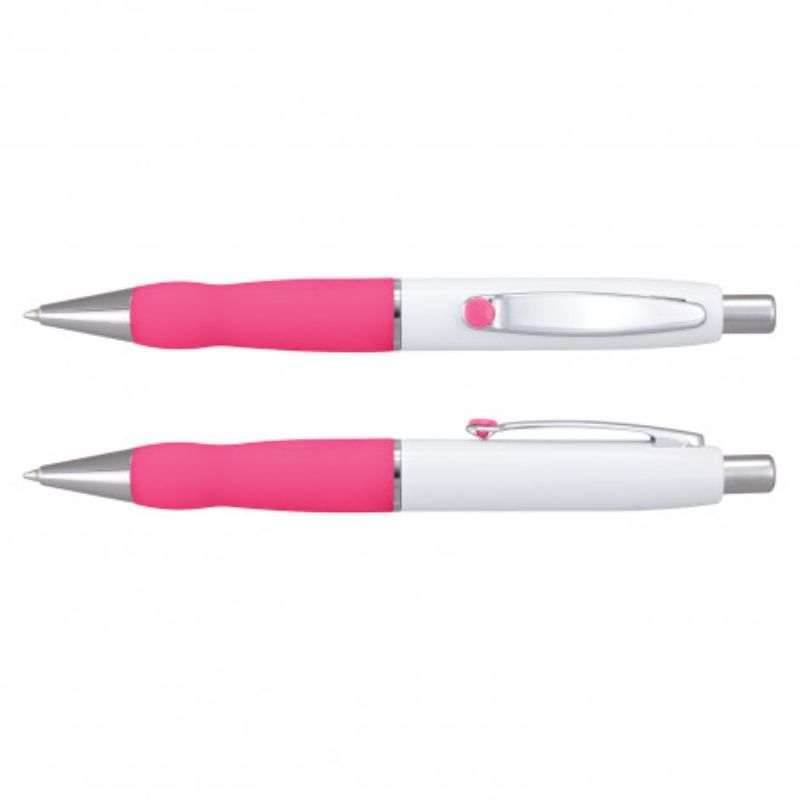 Pen - Turbo Barrel - White/Pink (Set of 24)